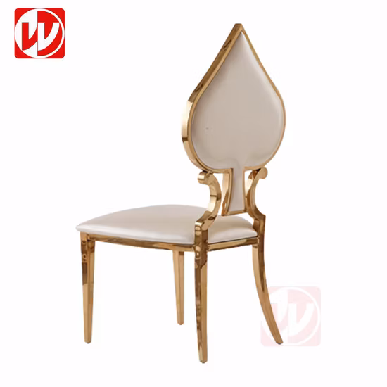 ファッショントランプポーカースペードバックホテル宴会椅子スタッキング結婚式レストラン金属椅子ホームダイニングチェア